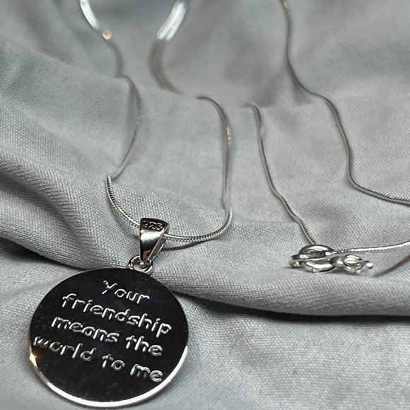 BFF Necklace Best Friend Gift Long Distance Friendship Gift Moving Away … - Picture 1 of 16